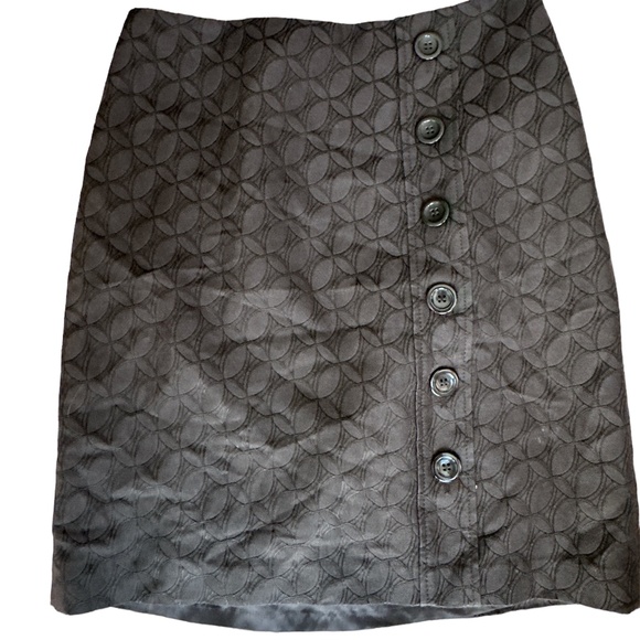 Ann Taylor Women's Size 4 Black Patterned Straight Skirt - Picture 1 of 4